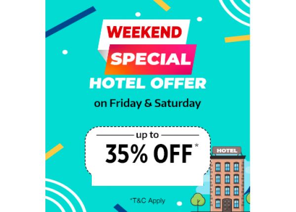 Weekend Special Hotel Offer Get Upto 35% Off on Domestic and International Hotels | dealbates: Best Online Offers Deals In India