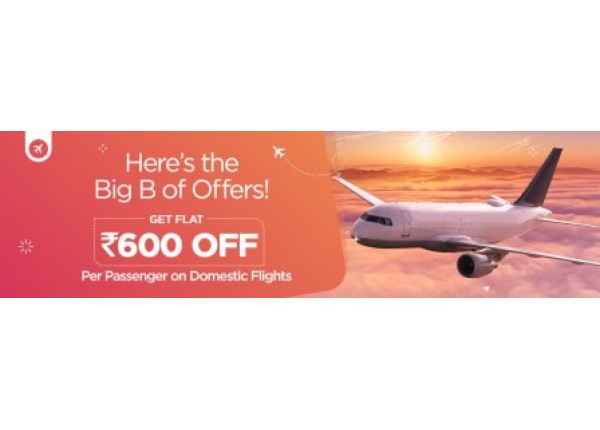 Goibibo Flight Coupon & Offers Flat Rs.600 Off on Domestic ...