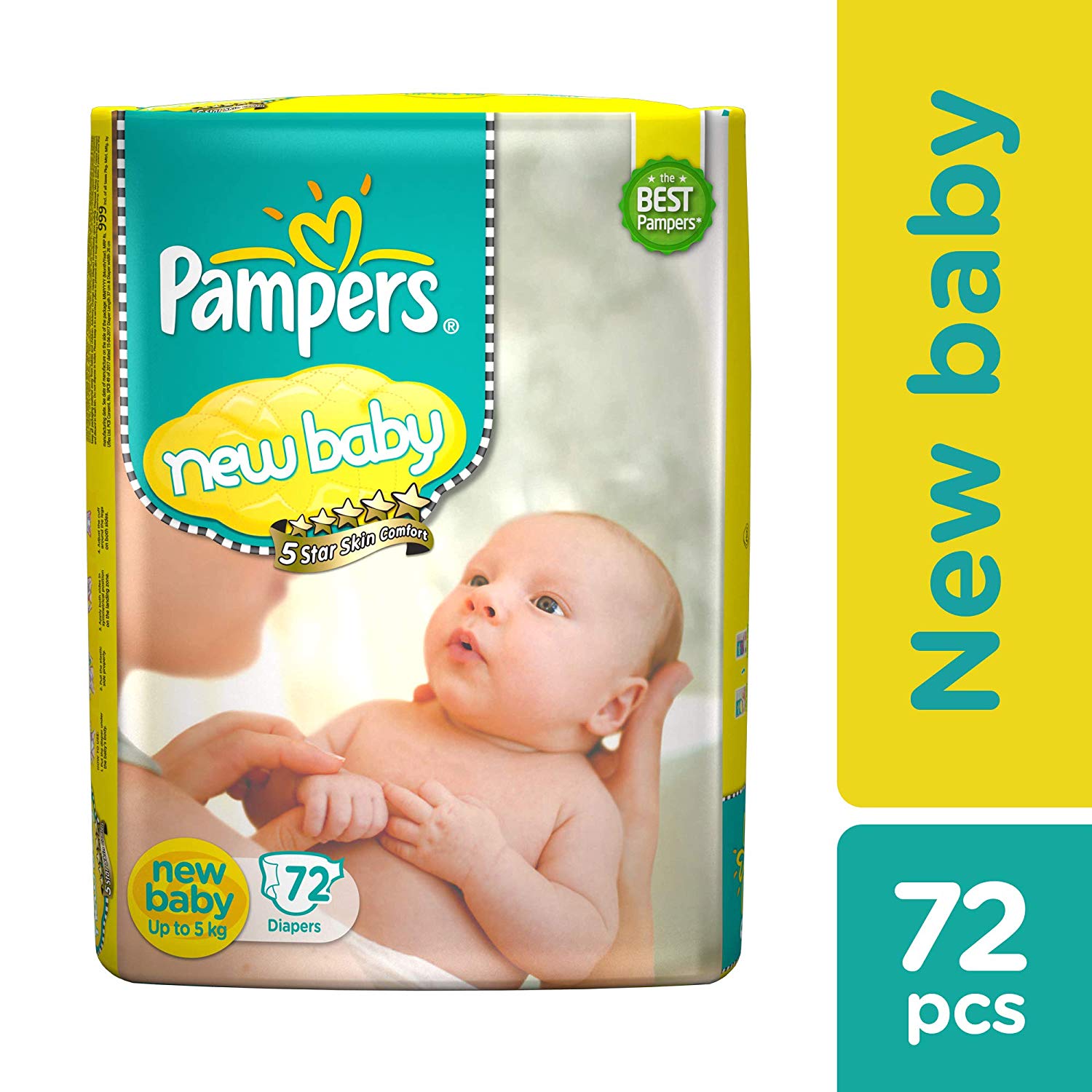 pampers new baby diapers 72